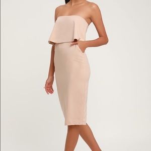 Strapless Midi Dress!